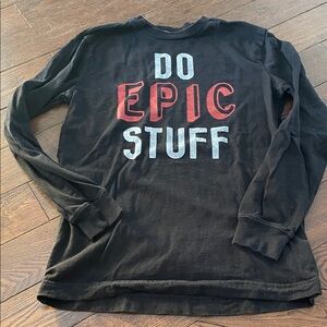 🔥 5/$25 - Black Long Sleeve 'Do Epic Stuff' Shirt